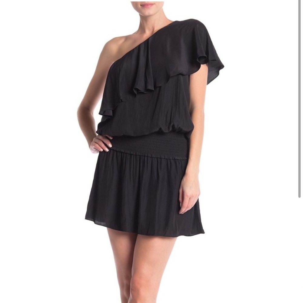 Ramy Brook One Shoulder Dress in Black